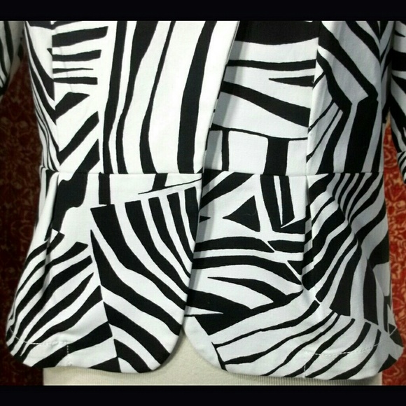 KENNETH COLE REACTION zebra print jacket 10✨ - Picture 7 of 8